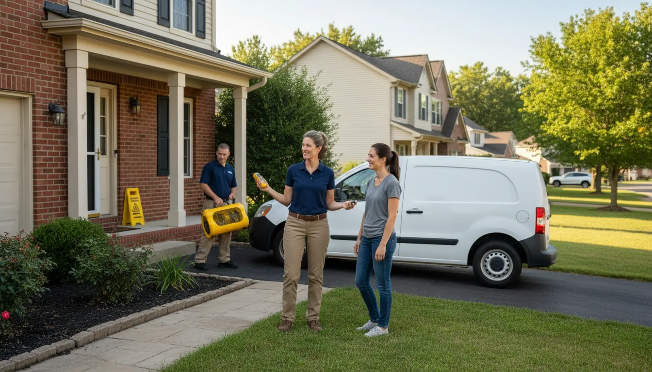Residential water damage restoration in Ronda, NC